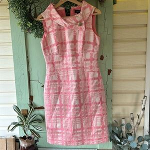 Tahari Arthur S. Levine Peach Dress Size 4